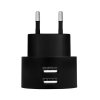 Ładowarka sieciowa  2x USB-A, 10.5W, czarna